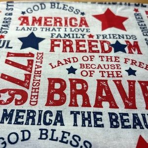 God Bless America table runner